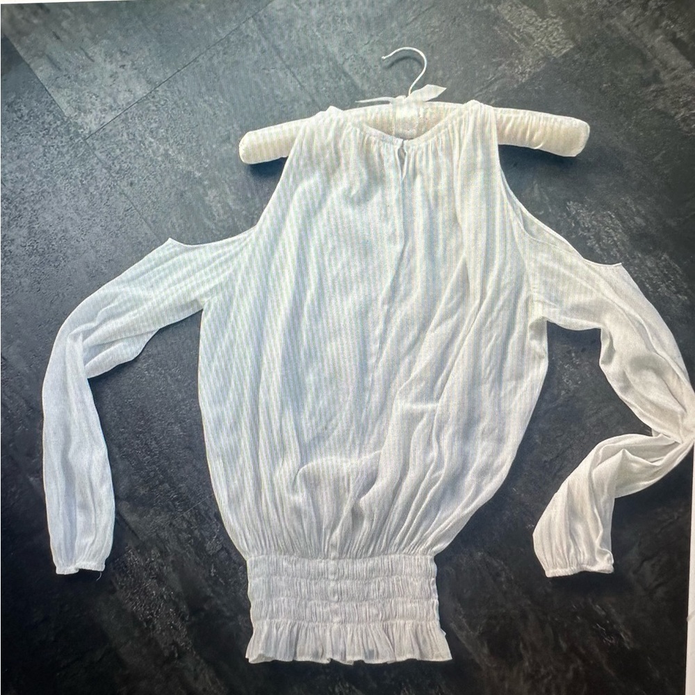 RAMY BROOK WHITE  COLD SHOULDER LAUREN TOP